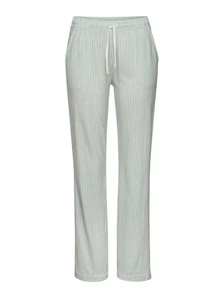 s.Oliver Pyžamové nohavice  pastelovo zelená / biela