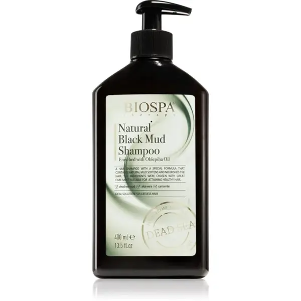 Sea of Spa Bio Spa Natural Black Mud vyživující šampon pro vlasy bez vitality 400 ml