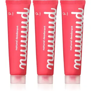 nuud Wholelottanuud Pack krémový deodorant natural 3x40 ml