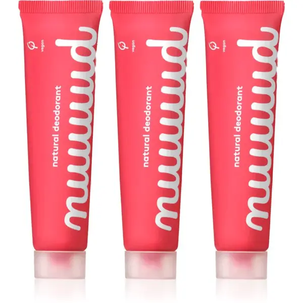 nuud Wholelottanuud Pack krémový deodorant natural 3x40 ml