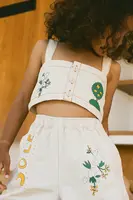 Dětský top Tinycottons ARTSY TREE CROP TOP