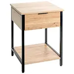 ODKLÁDACÍ STOLEK, černá, barvy dubu