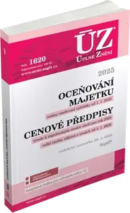 ÚZ č. 1620 - Oceňování majetku, Cenové předpisy, 2025