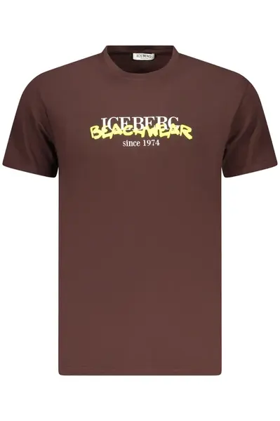 Hnědé tričko Iceberg s krátkým rukávem