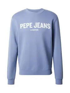 Pepe Jeans Mikina  modrosivá / biela