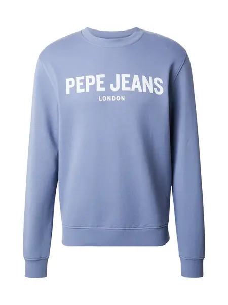 Pepe Jeans Mikina  modrosivá / biela