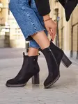 Resti Women's eco-suede ankle boots on a pillar Idilla