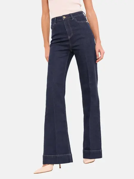 Lipsy Džínsy  modrá denim