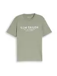 TOM TAILOR Tričko  kaki / biela