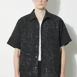 Košile Han Kjøbenhavn pánská, černá barva, relaxed, M-133651