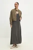 Bavlněná bunda Answear.LAB zelená barva, oversize