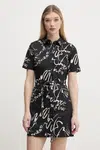 Šaty Desigual RODAS černá barva, mini, 25SWVW38