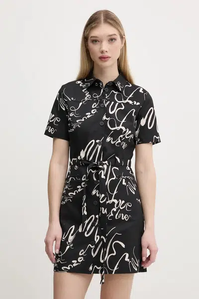 Šaty Desigual RODAS černá barva, mini, 25SWVW38