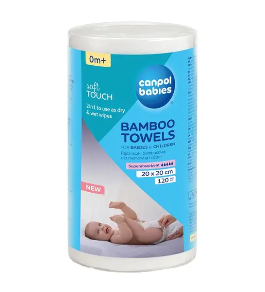 Canpol babies Jednorázové bambusové ručníky 120 ks