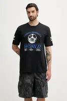 Bavlněné tričko adidas Originals 90S Football Tee pánské, černá barva, s potiskem, JX3064