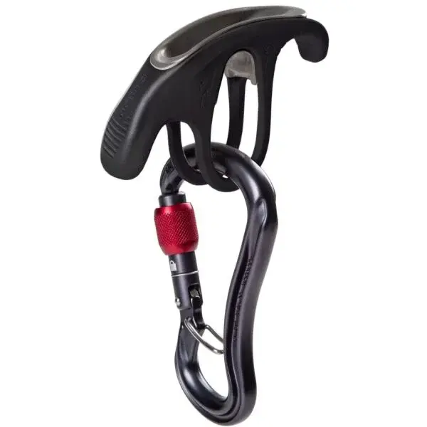 OCÚN BELAY SET CONDOR SCREW/BOW Sada jistítka BOW s HMS karabínou, čierna, veľkosť