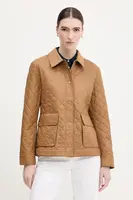 Bunda Tommy Hilfiger hnědá barva, přechodná, WW0WW45641