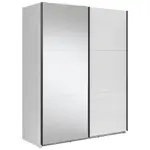 MID.YOU SKŘÍŇ S POSOUVACÍMI DVEŘMI, čiré, vysoce lesklá bílá,