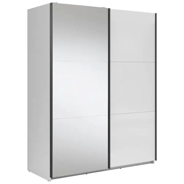 MID.YOU SKŘÍŇ S POSOUVACÍMI DVEŘMI, čiré, vysoce lesklá bílá,