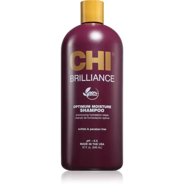 CHI Brilliance Optimum Moisture Shampoo hydratační šampon pro lesk a hebkost vlasů 946 ml