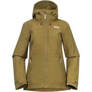 Bergans NORDMARKA LEAF LIGHT WIND JACKET WOMEN Větruodolná bunda, khaki, velikost