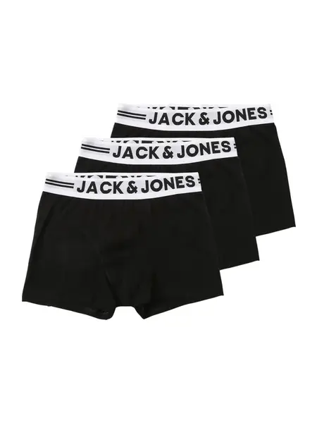 Jack & Jones Junior Nohavičky  čierna / biela