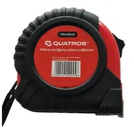 QUATROS Svinovací metr 10 m x 25 mm