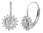 Evolution Group - Pavona Stříbrné náušnice bílá kytička 11217.1