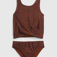 Hnedé dievčenské vzorované bikiny GAP