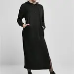 Women's Modal Terry Long Hooded Dress Black