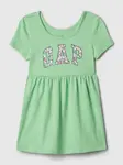 Svetlo zelené dievčenské letné šaty GAP