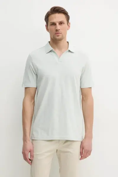 Calvin Klein  Polo tričko s lněnou směsí