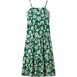 GAP V-TIERED Dámské šaty, zelená, velikost