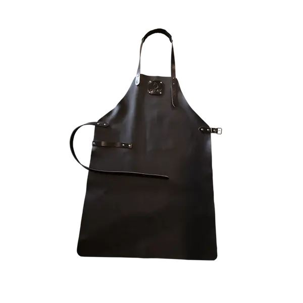 OFYR Kožená zástěra OFYR, černá