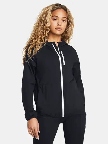 Under Armour Bunda LAUNCH LIGHTWEIGHT JKT-BLK - Dámské