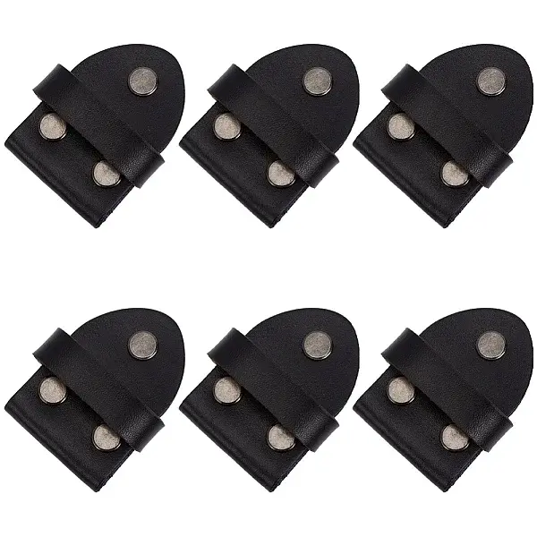 6Pcs Cowhide Leather Loop Keepers