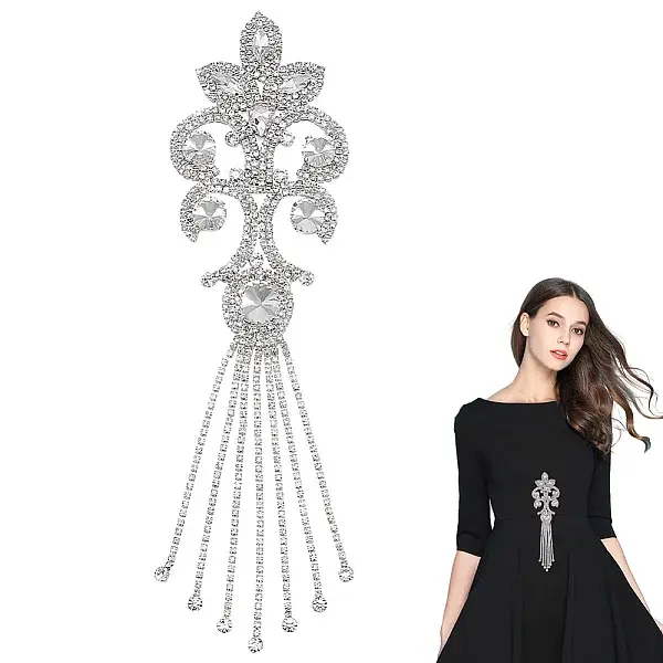 Flower Glass Rhinestone Appliques