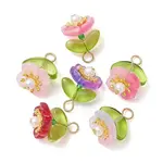 Baking Paint Glass Pendants