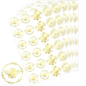 Gold Foil Self-adhesive Stickers
