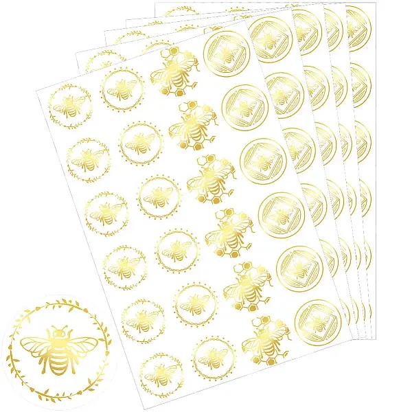 Gold Foil Self-adhesive Stickers