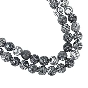 Synthetic Malachite Beads Strands