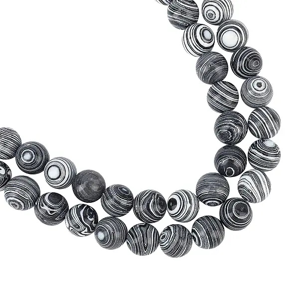 Synthetic Malachite Beads Strands