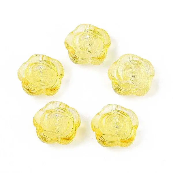 Baking Paint Transparent Glass Beads