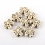 Flower Plating Acrylic Beads
