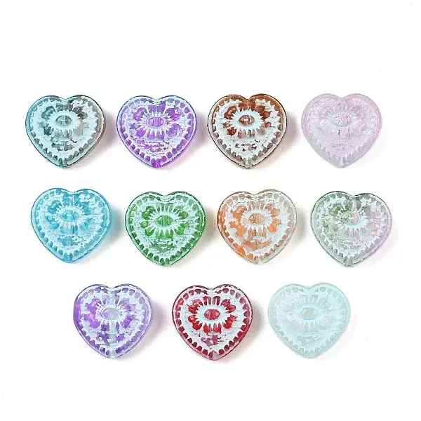 Baking Paint and Spray Painted Glass Beads