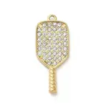 304 Stainless Steel Micro Pave Cubic Zirconia Pendants