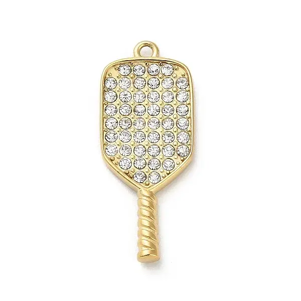 304 Stainless Steel Micro Pave Cubic Zirconia Pendants