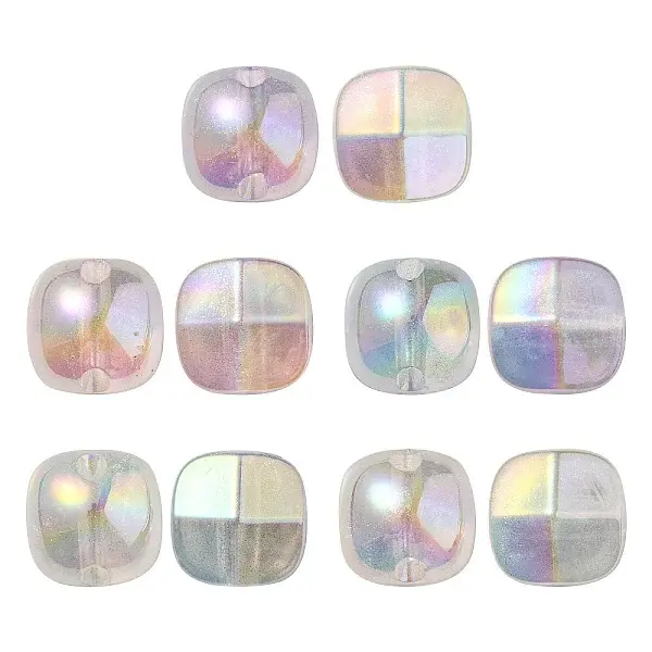 UV Plating Luminous Transparent Acrylic Beads