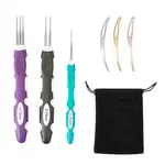 1 Set Alloy Crochet Hook & Hair Braiding Needle Kits