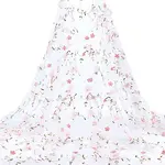 6 Yards Flower Pattern Milk Fiber Mesh Fabric
